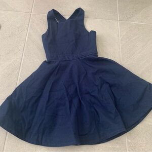 Polo Ralph Lauren 5T Girls Navy Blue A Line Cotton Dress
